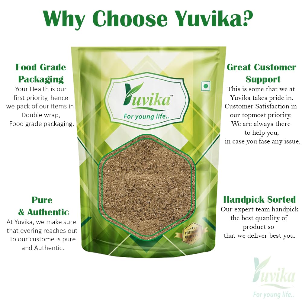 YUVIKA Tulsi Patta Powder - Ocimum Sanctum - Basil Leaves Powder 200 Grams - Image 4 thumbnail