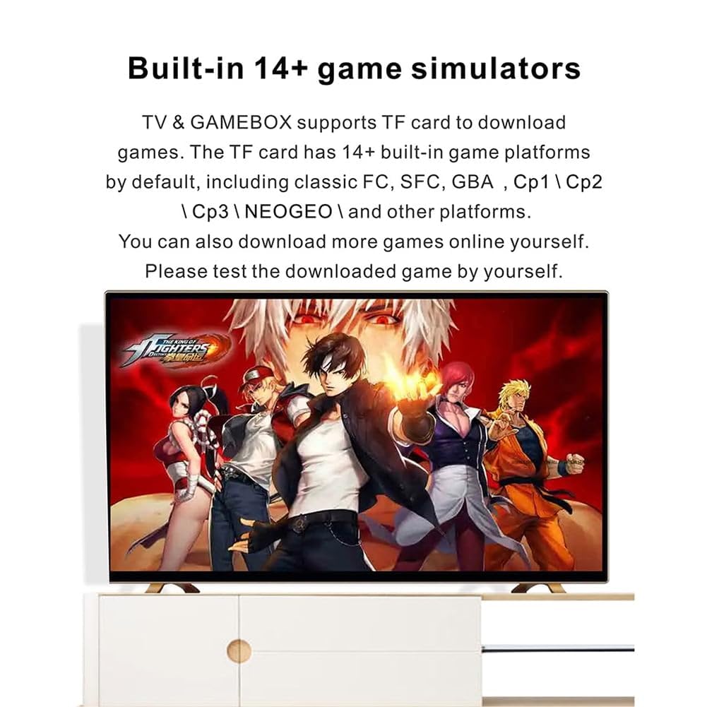 Mabron Games-Wireless M8: Experience Cutting-Edge Ultra HD Gaming and Smart TV Features, Perfect for Multiplayer Gaming with Gang Controllers 4
