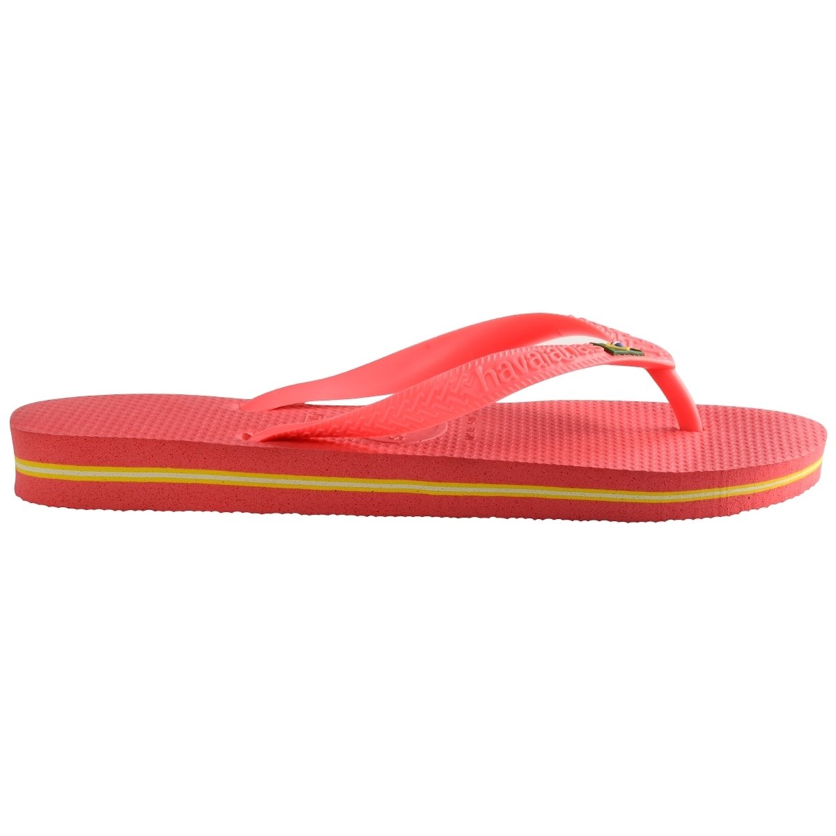 Havaianas - Brasil Logo, Tongs Iconiques, Confortables et Durables, Lanières avec le Drapeau du Brésil et Semelle Antidérapante aux Bandes Colorées, Adultes Unisexe