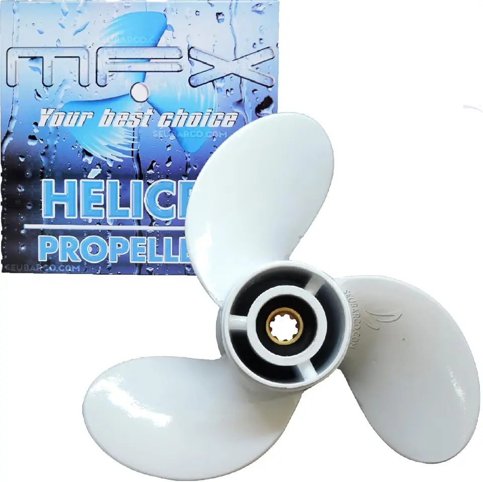 Hélice Para Motor de Popa Compatível Com Yamaha 15 Hp 9 1/4 X 10 1/2 - Marca MFX