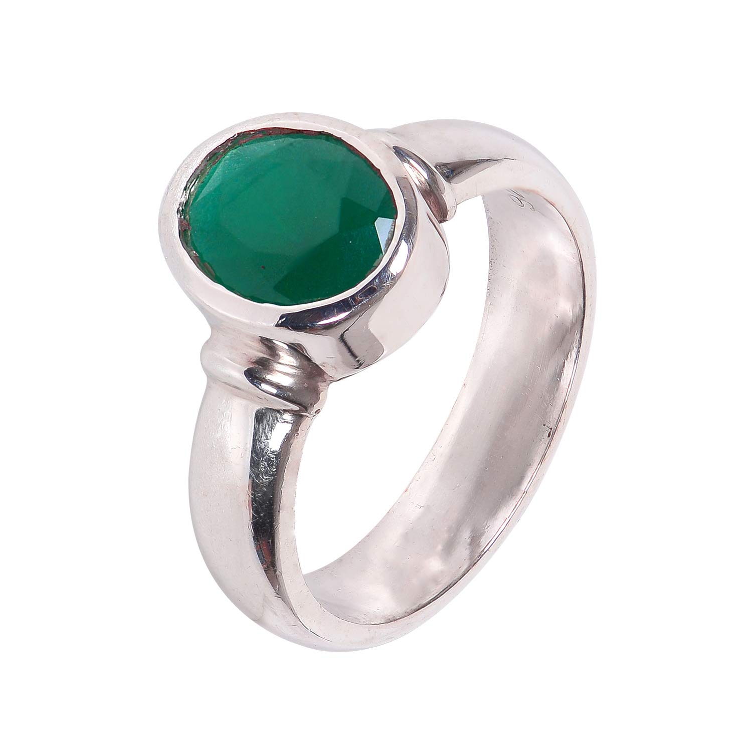 Silverwala 925 Sterling Silver Emerald Birth Stone (Taurus, Gemini, Cancer) Finger Ring for Unisex (20.0) (B07M9FGC19) Amazon Price History, Amazon Price Tracker