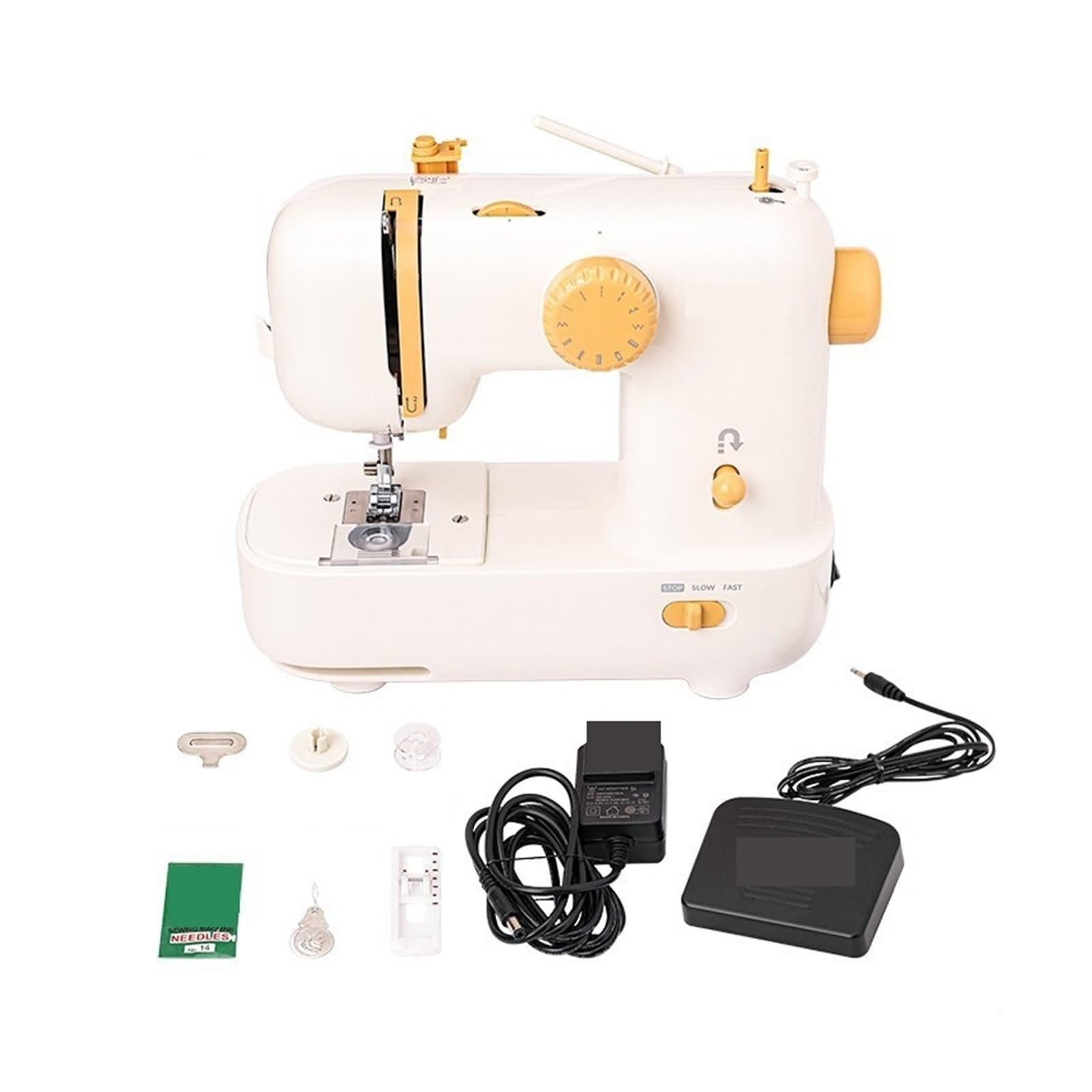 Macchina da Cucire M21 Multifunzione Mini Piccola elettrica per Vestiti, Auto, Tavolo, casa, Potente, silenziosa, Stabile,M21 Blue
