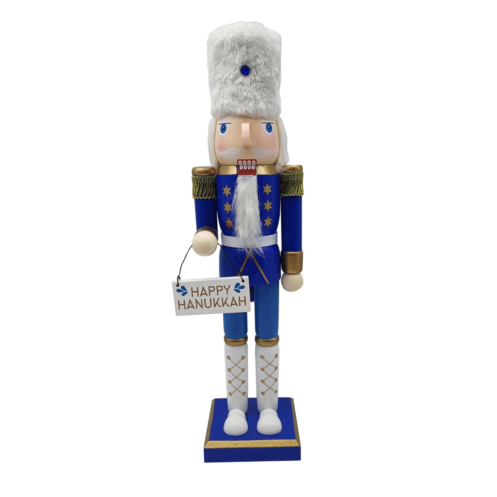 GLEAVI Cascanueces de Hanukkah Madera Figura de Soldado Decoración Mesa Fiesta Hogar Judío