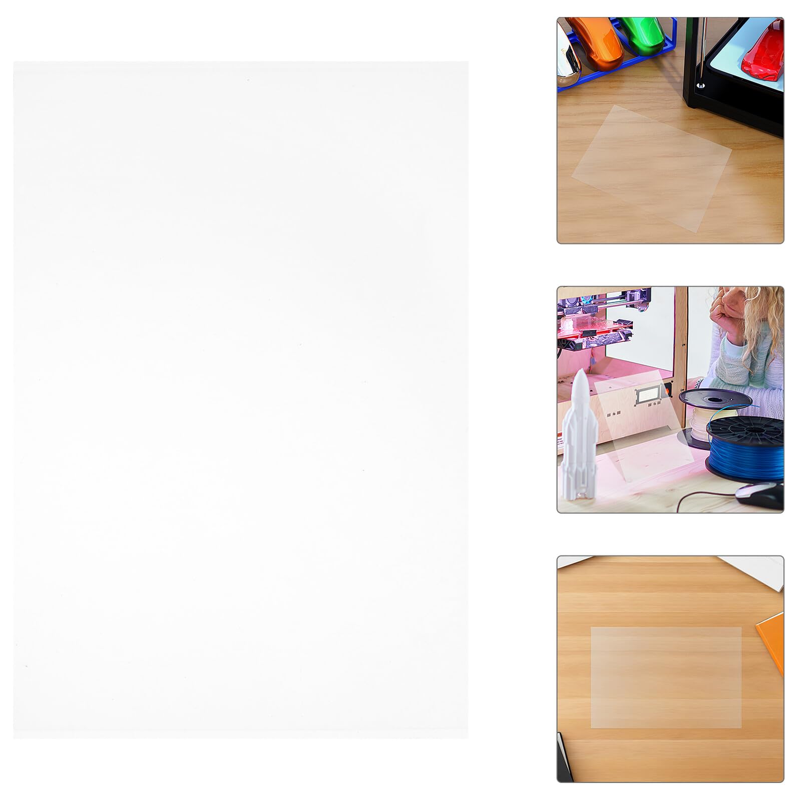5 Pezzi Pellicola di Rilascio Fep per Stampante 3d 140x200x0, 15 Mm | Alta Trasparenza, Resistenza alle Temperature, Accessorio per Vasca Resina