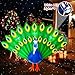 SEASONBLOW 7 Ft Long Christmas Inflatable Peacock Decorations, LED Light Christmas Inflatable Tail Spread Peacock for Xmas Lawn Yard Garden Home Indoor Outdoor