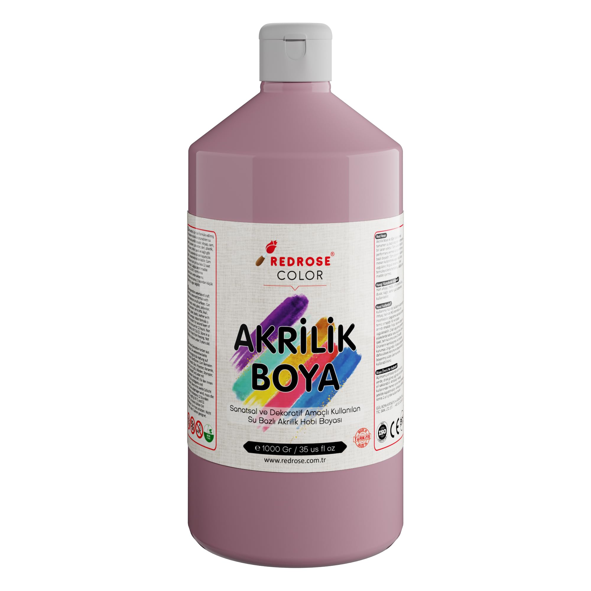 Red Rose Açık Pembe Akrilik Boya 1000 gr