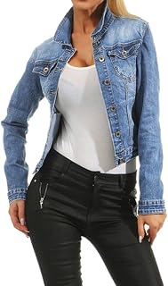 Xbemkste Women's Cycling Jacket Casual Fashion Denim Jacket Long Coat Bead Outwear Coat Softshell Coat Women