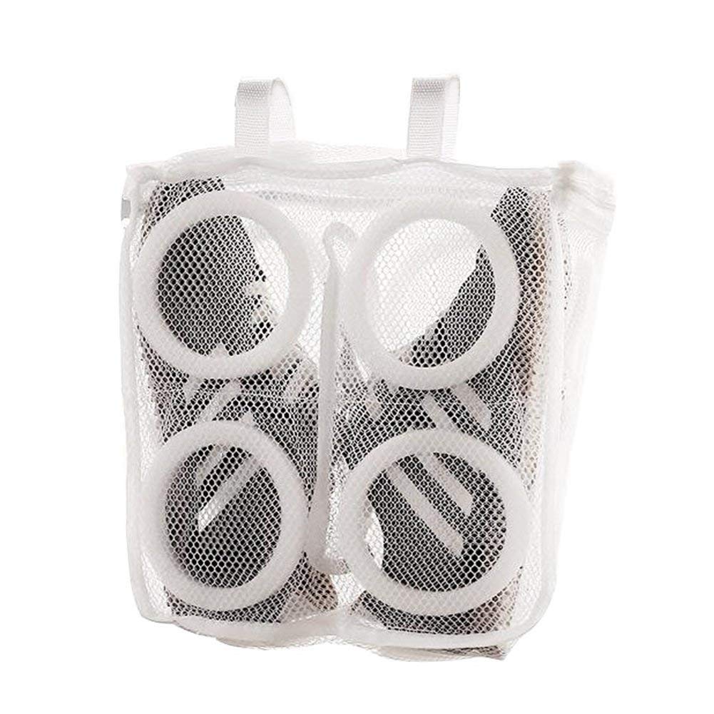 2x Schuh-Wäschesäcke Für Waschmaschine | 40,6x38,1 Cm | Doppellagiges Netz | Mit Reißverschluss