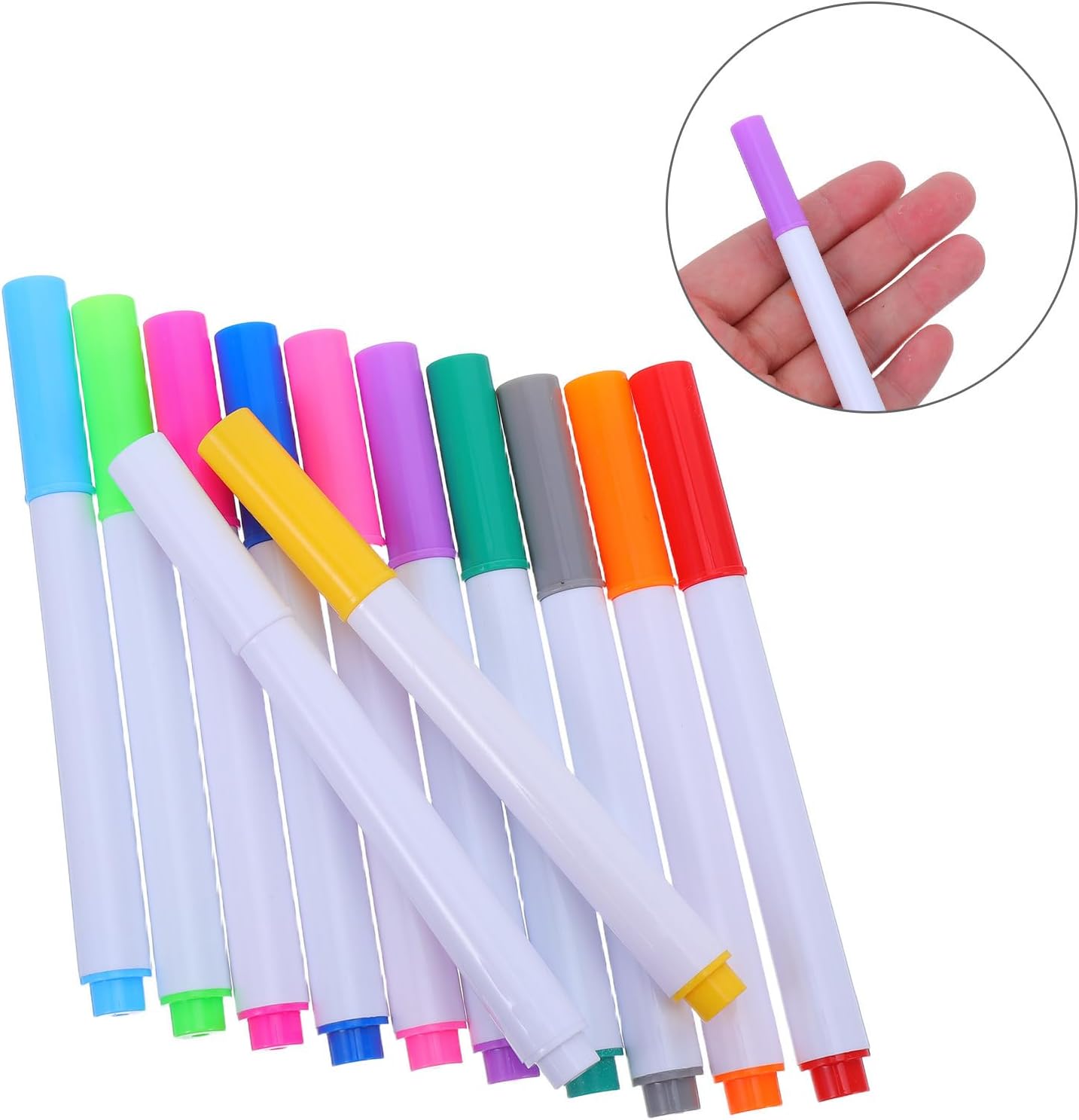 36pcs Erasable Liquid Chalk Markers for Restaurant Menu Boards and Chalkboards, Refillable Plastic Pens with Portable Design, for Teaching and Travel, for Beginners and Artists