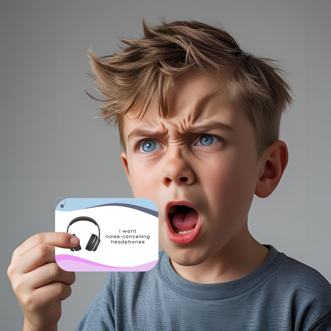 My Calm Cards by Thrive Creations | Sensory Meltdown Support for Kids | 14 Visual Emotional Regulation Strategy Flashcards with Keyring | Tools for Autism, ADHD, and Big Feelings - Image 4