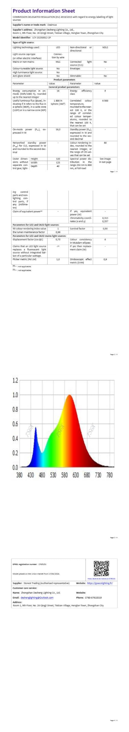 Osairous Lámpara de Pared LED Interior, 2 Piezas Apliques de Pared 16W 1800LM, Luz de LED Blanco Moderna en Acrílico Dormitorio Blanco Frio 6500K para Sala de Estar Pasillo Escalera 32CM