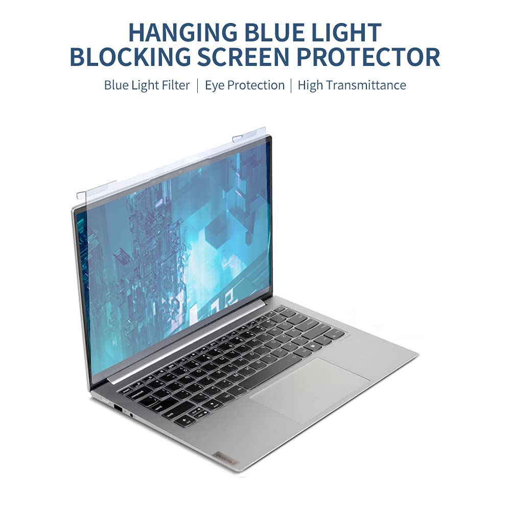 Ciciglow Protector de Pantalla Anti Luz Azul Monitor Colgante Filtro Bloqueo Luz Azul Escudo Protección Ocular Antiarañazos