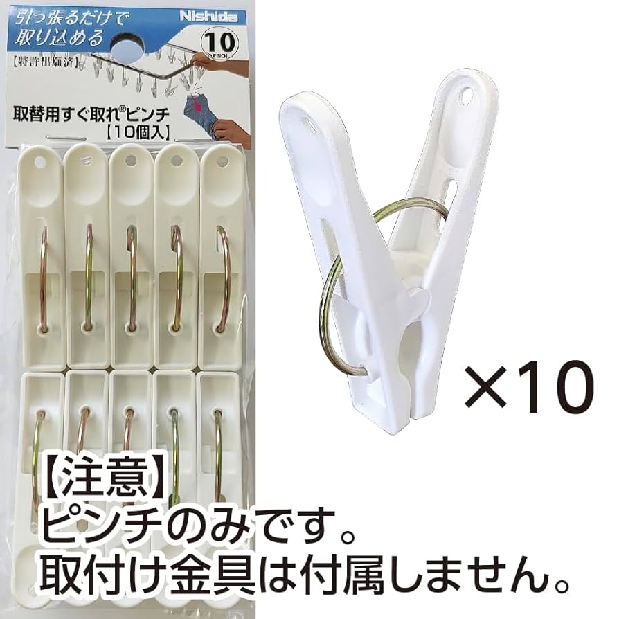びばんだむ！品 Amazon.co.jp : ニシダ(Nishida) 洗濯ばさみ ニシダ 取替用すぐ