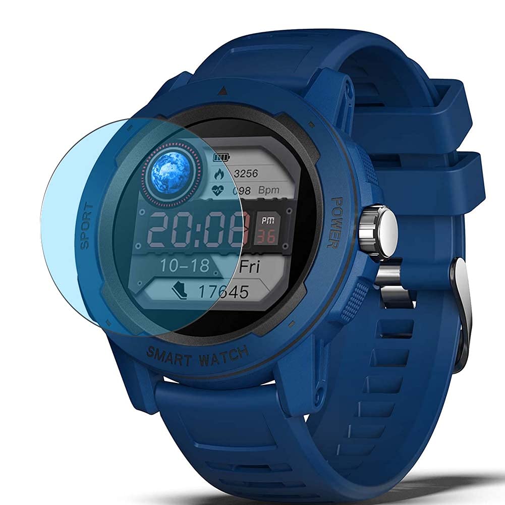 Puccy 3 Pack Anti Blue Light Screen Protector Film, compatible with BingoFit SW218 1.4" Smart Watch smartwatch TPU Guard （ Not Tempered Glass Protectors ） New