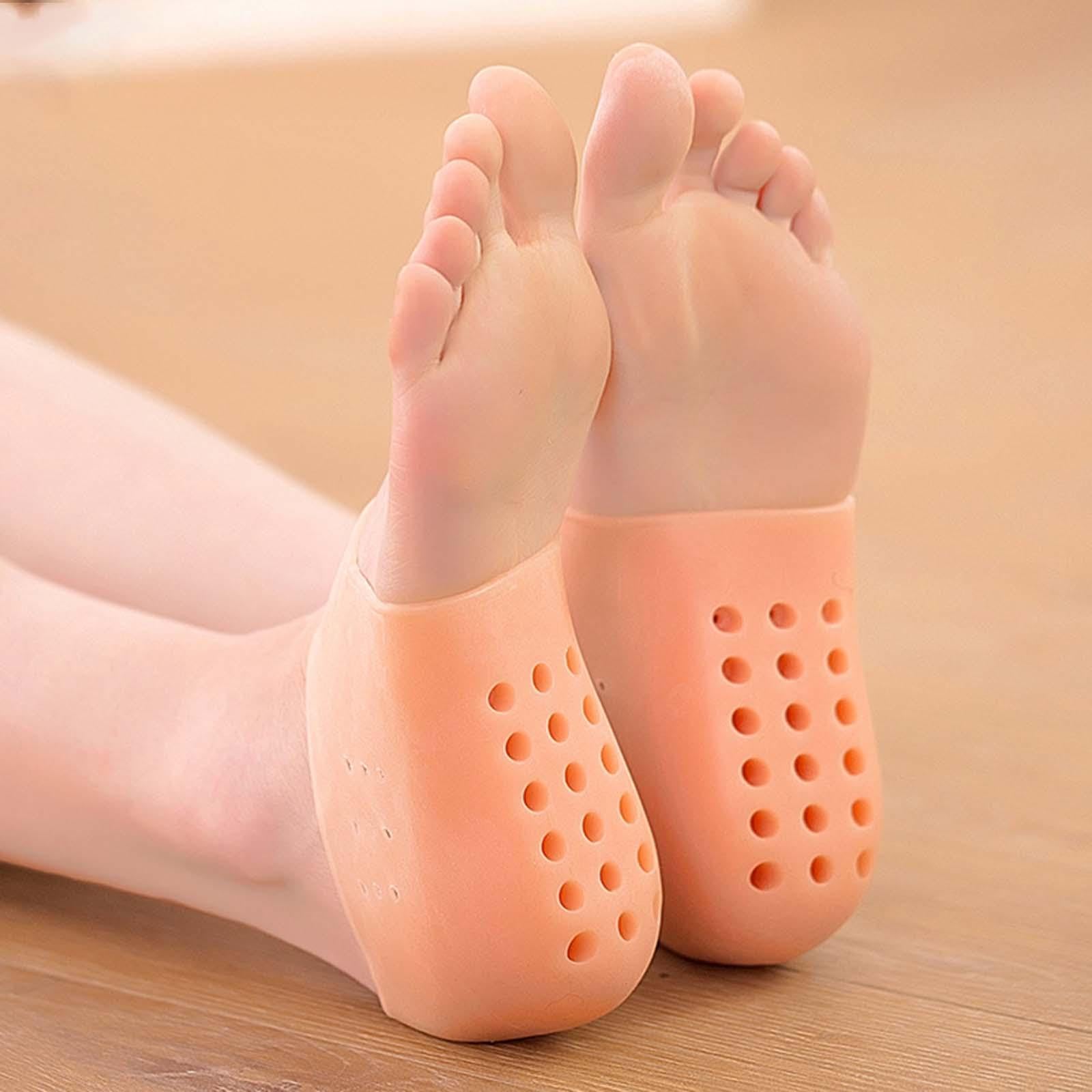 5x 2 Pezzi Aumento Dell'altezza Manicotti in Gel Aumento Dell'altezza Solette Cuscinetti per Tallone per Camminare