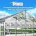 iPower 12-Inch Square Aluminum Automatic Gravity Shutter Louver Vent, Silver