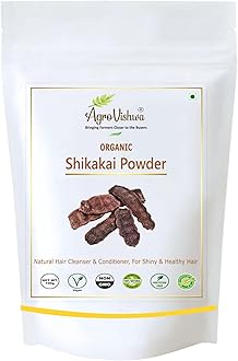 Agrovishwa 100% Pure Organic Shikakai (Acacia Concinna) Powder |For Hair Excellent | Hair Shine Conditioner for | Damaged |Dry Itchy Scalp | Cleanser| Promotes Healthy Hair Growth| -100gm
