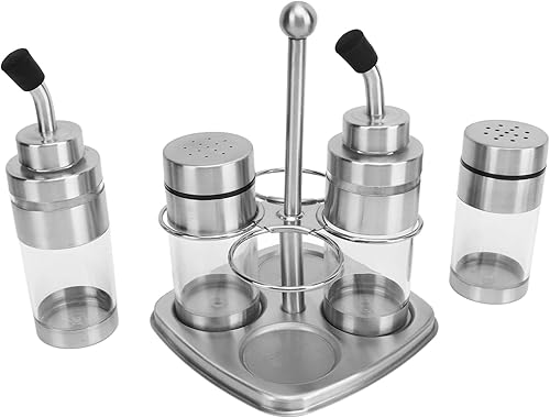 Miniatura 5 de EMUKOEP Juego de 4 recipientes de condimentos de acero inoxidable 304 para condimentos para cocina