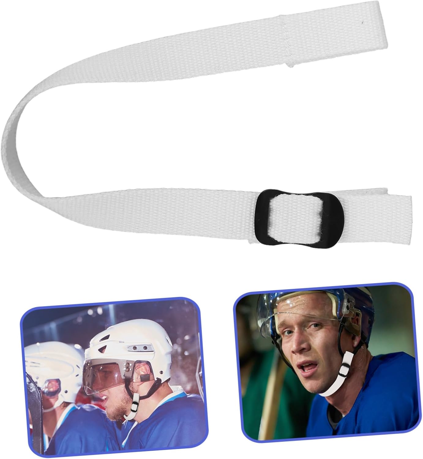 Adjustable Chin Strap Polyester Material for Hockey Helmet Replacement with Abrasion Resistant and Quick Adjustment System, for Hockey Matches and Sports Players and Sports