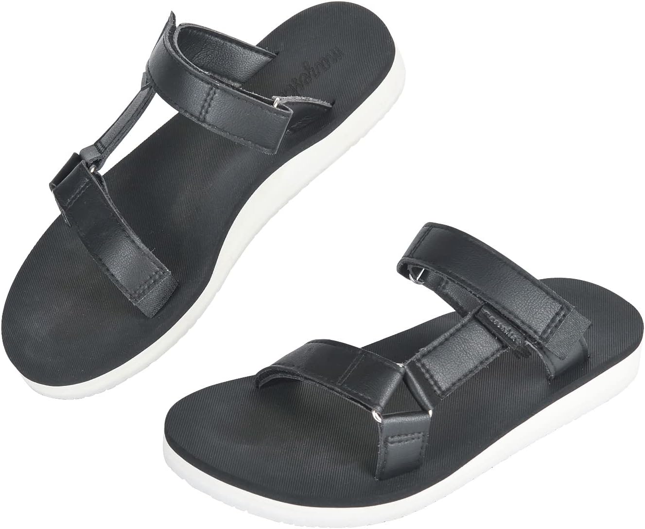 mazeskin Women Casual Slip-on with Arch Support and Adjustable Strap Ultra Lightweight Comfort Outdoor Sandals