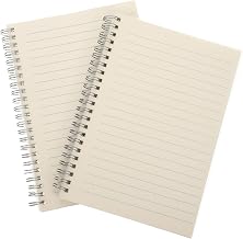 CONGARTENO Thickened Spiral Notebook A5 Lined Notepad 2pcs Tearable Classroom Journal Student Business Planner