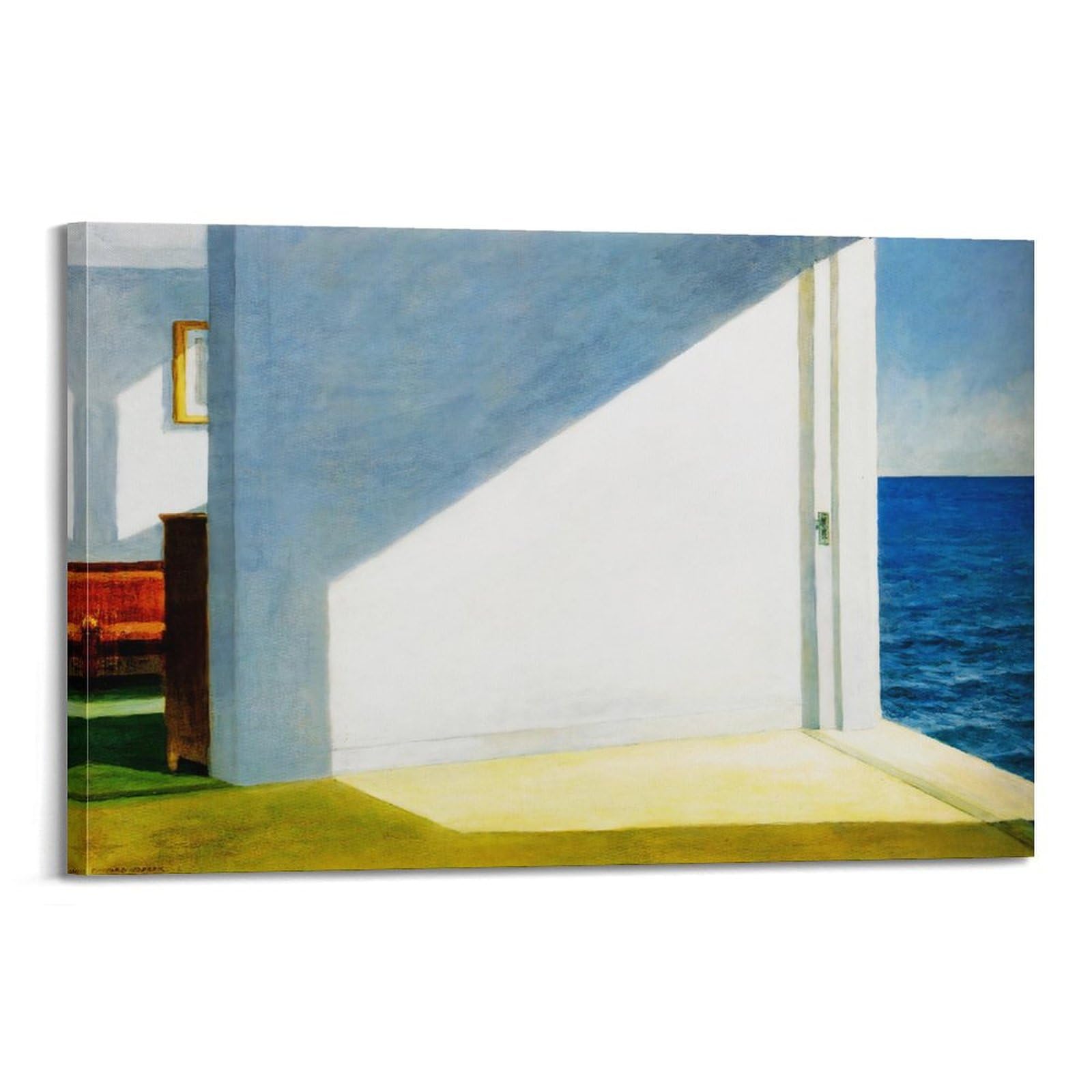 YMXSDIMDS Rooms by The Sea by Edward Hopper Painting Art Posters Canvas Art And Wall Art Picture Print Modern Family Bedroom Decors 24x36inch(60x90cm)