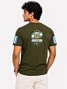 Tumee Men's Vamos Argentina Graphic Print T-Shirt, Round Neck, Half Sleeve, Argentina AFA Football Fan Wear, 100% Cotton (in, Alpha, L, Regular, Olive Green) gallery image