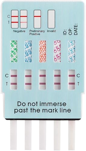 Miniatura 4 de Paquete de EasyHome 5 Panel Examen instantáneo de drogas en orina (THC), cocaína (COC), opio (OPI 2000), benzodiacepinas (BZO), anfetamina (AMP)