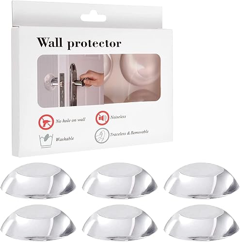 Protector de pared para tope de puerta, silencioso y absorbente de golpes, protectores de pared de silicona contra pomos de puerta, protegen cada