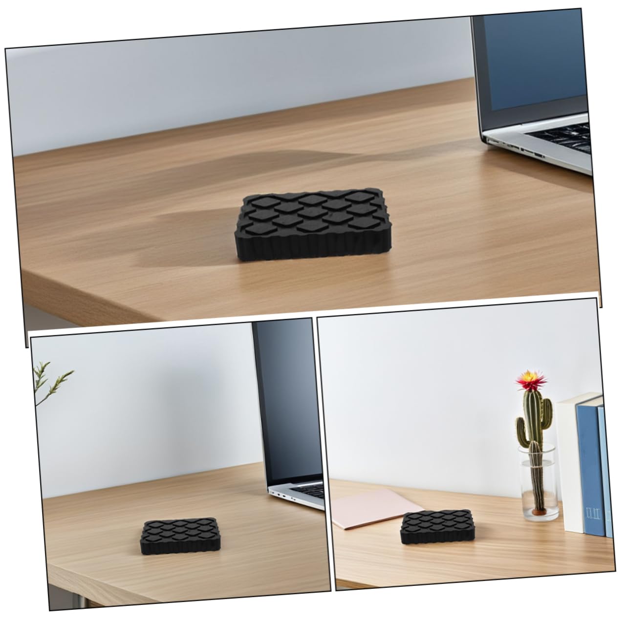 GALPADA 3 Pezzi Supporti in Gomma Elastici Neri Per Sollevatori Auto Cuscinetti Antiscivolo Per Pavimenti Ammortizzatori Di Stabilizzazione Per Camper e Rimorchi
