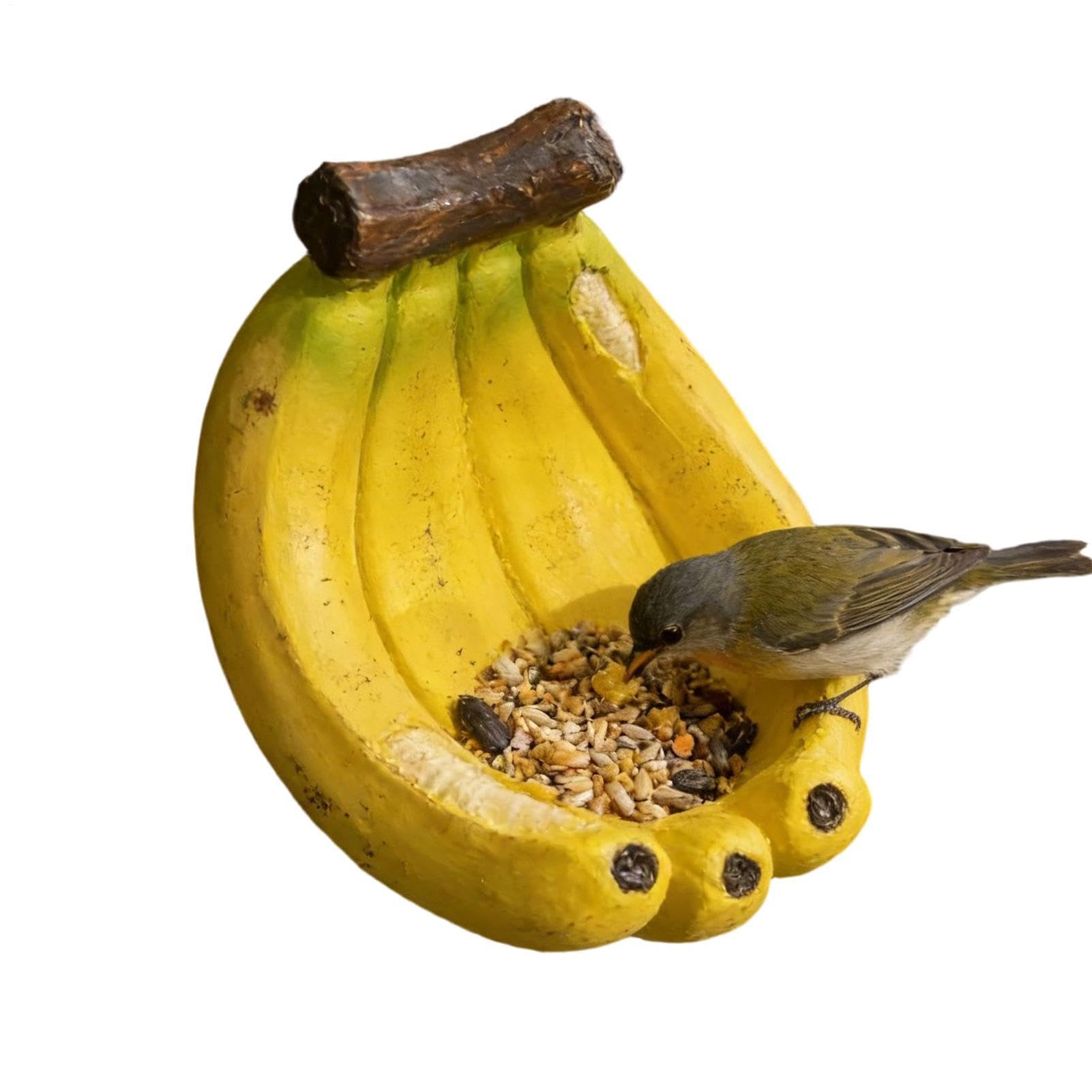 Observation des oiseaux facilitée avec cette banane de jardin amusante pour paysage