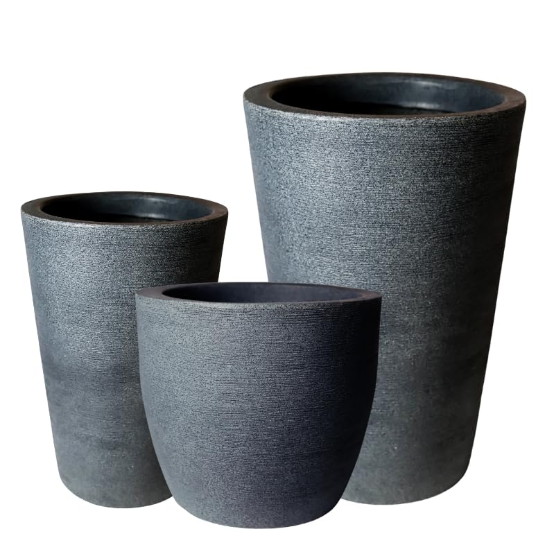 Jogo de vasos decorativos para plantas em 3 tamanhos diferentes m...