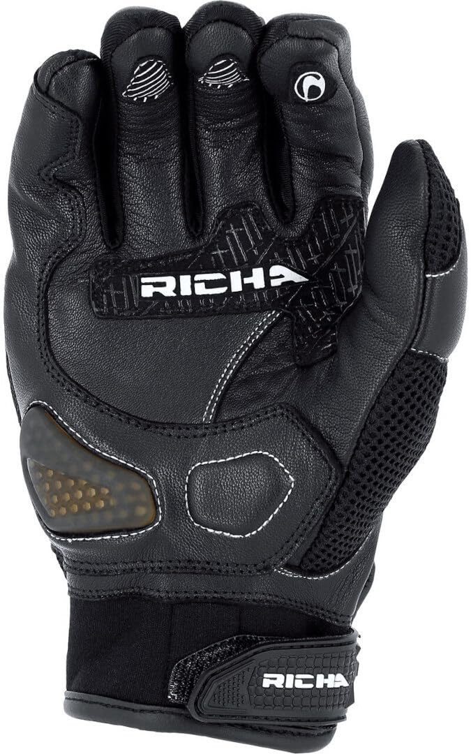 Richa Turbo Motorrad Handschuhe, schwarz, XL Auto & Motorrad