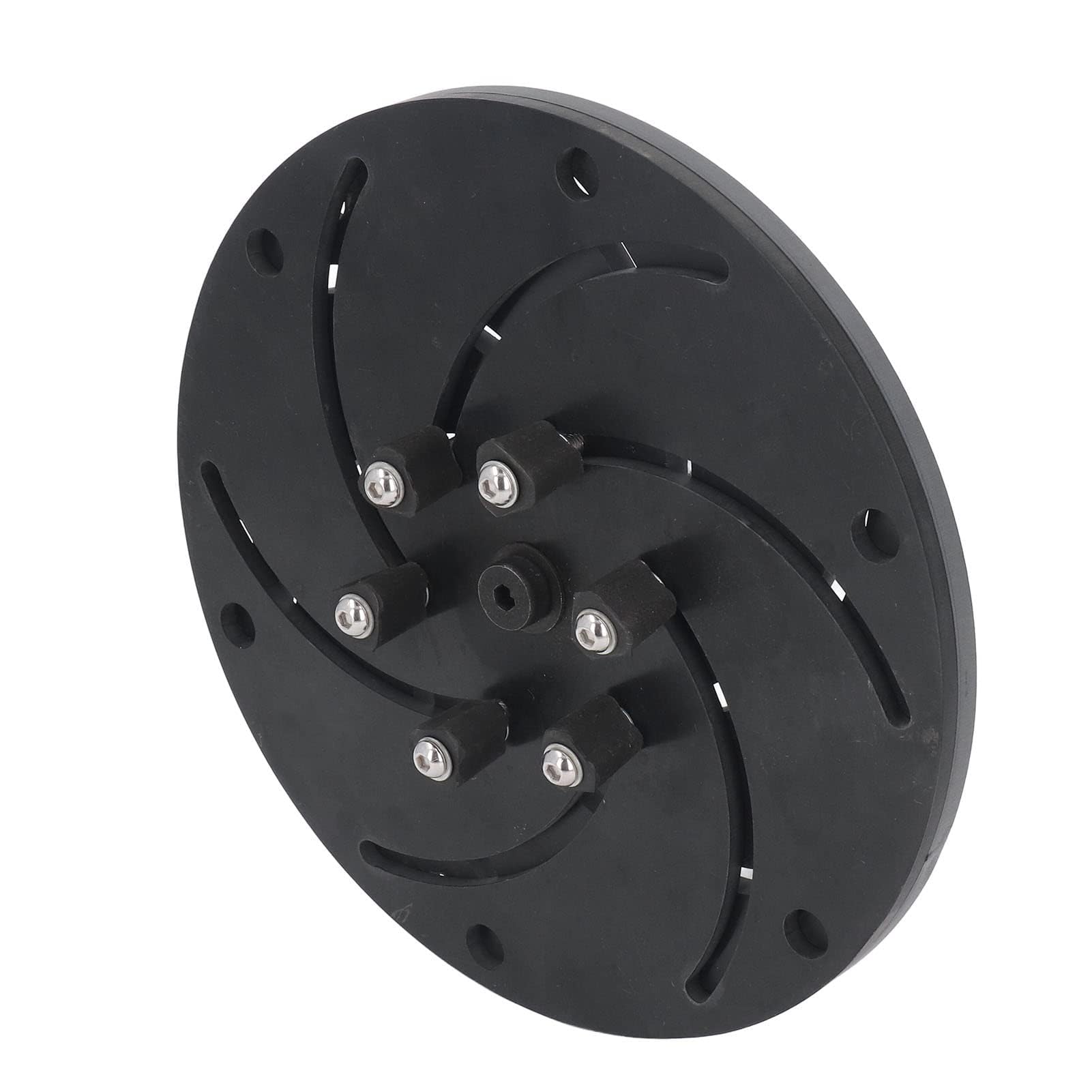 Uchwyt Longworth ze Stopu Aluminium, M33 Czarny Uchwyt Longworth ze Stopu Aluminium Odśrodkowy Uchwyt Tokarski Uchwyt Tokarski z Wydrążonym Uchwytem Stolarskim, Akcesoria (300 mm)