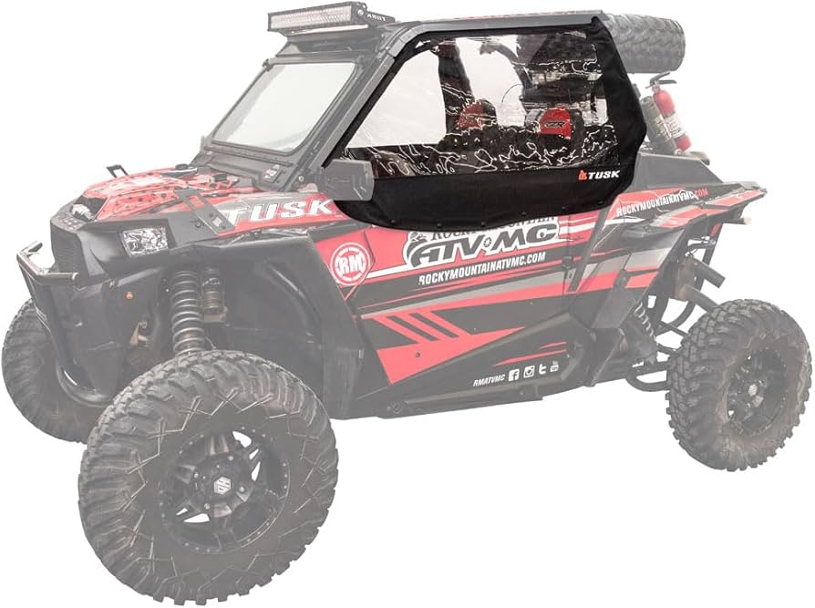 Amazon.com: Tusk Racing HD Zipperless Upper Doors for Polaris RZR