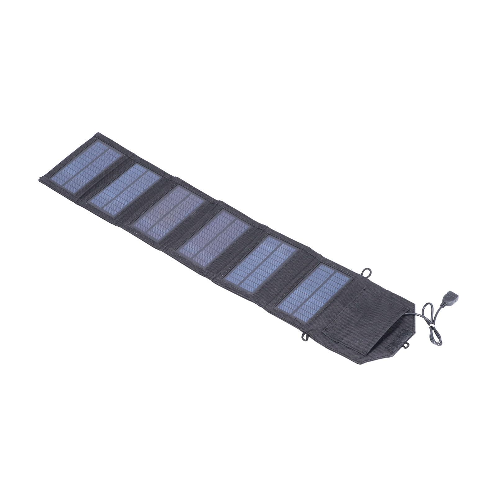 Panel de Carga Solar Plegable Cargador Portátil Monocristalino de 10,5 W para Dispositivos de Baja Potencia Al Aire Libre - Interfaz USB
