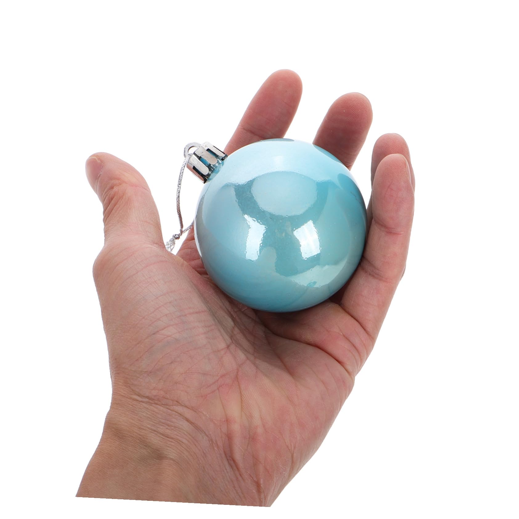 VICASKY 37pezzi Palline di Natale in Azzurra Decorazioni Infrangibili per Albero di Natale Set per Ghirlande e Ornamenti Festivi