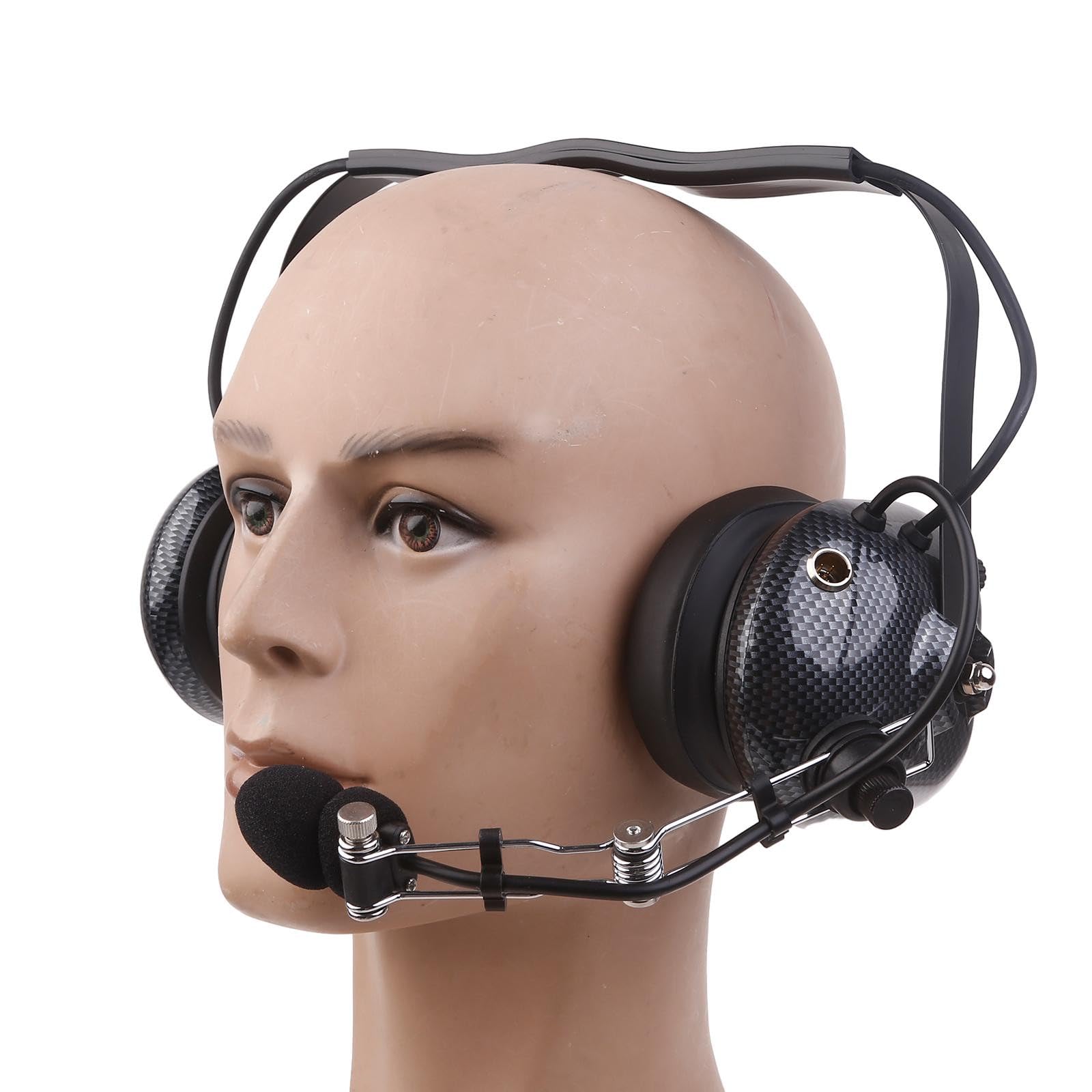 Way Radio - Auriculares con cancelación dinámica de ruido, cable en espiral de 2 pines a 5 pines, control de volumen, radios de dos vías, radios digitales para exteriores para niños