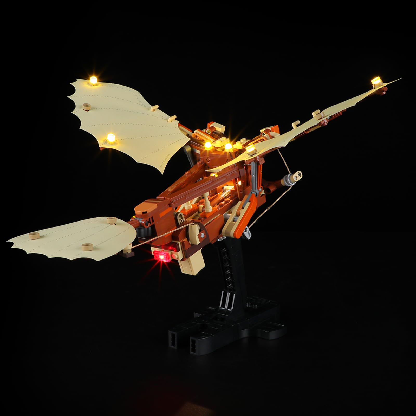 BRIKSMAX 2.0 Light Kit Compatible with Lego-76969 Leonardo da Vinci's Flying Machine Building Kit, Creative DIY LED Lighting Accessories, Decorative Model Kit (Not Included Lego Set)