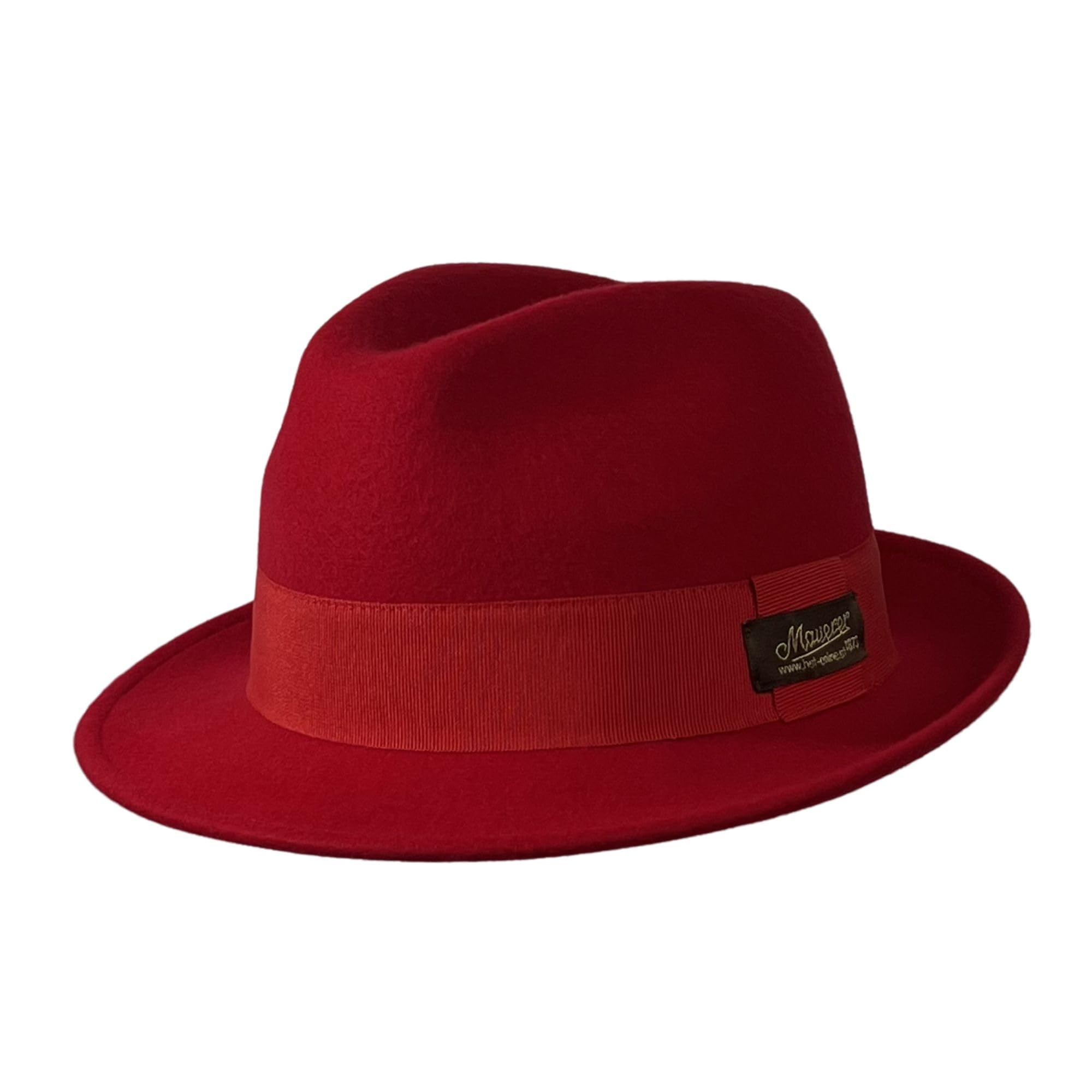 Red Hot Austrian Fan Hut - WM-Fanartikel - roter Trilby Hut