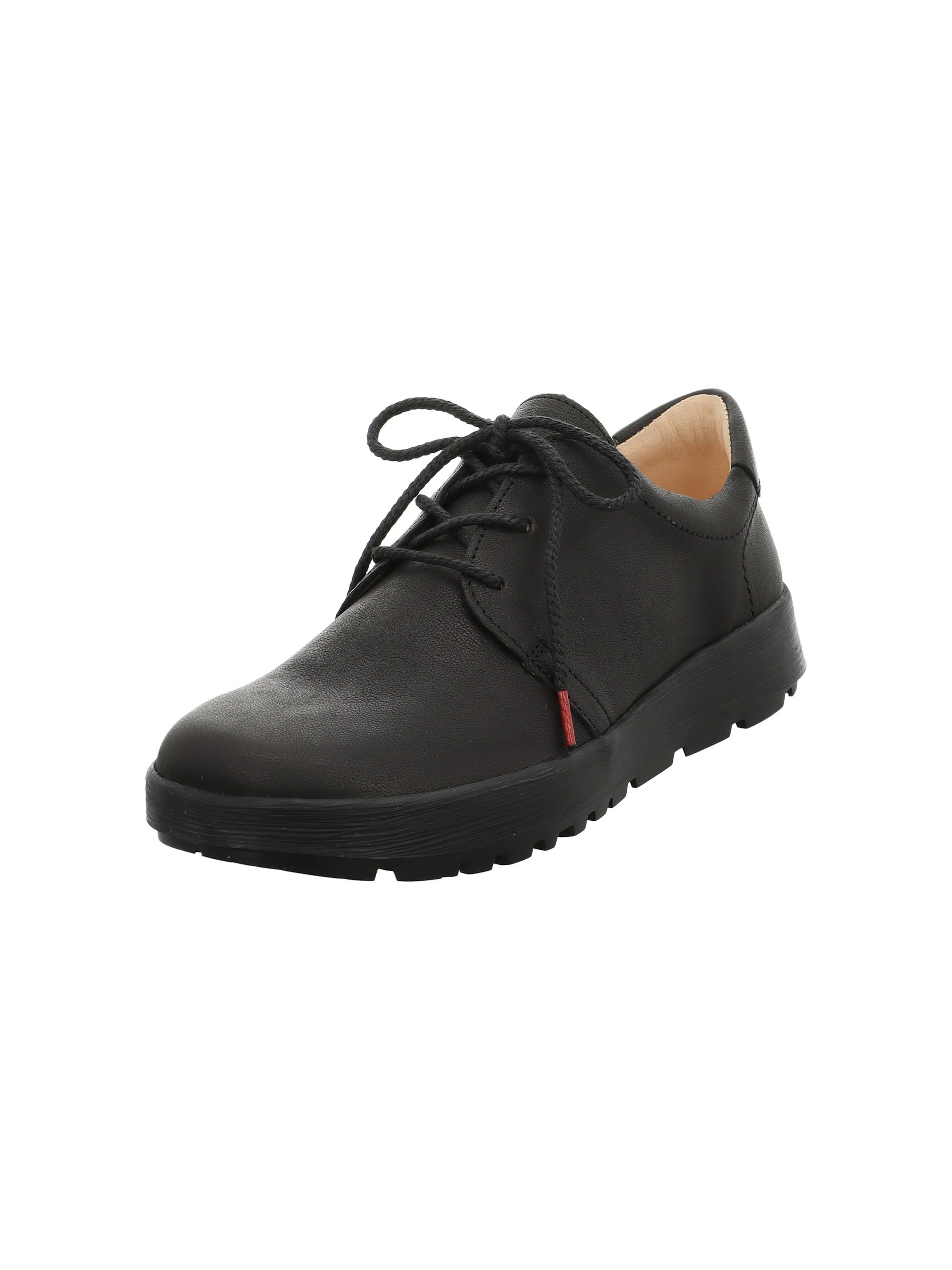 Think! Damen COMODA chromfrei gegerbte nachhaltige Halbschuhe, Schwarz 0000