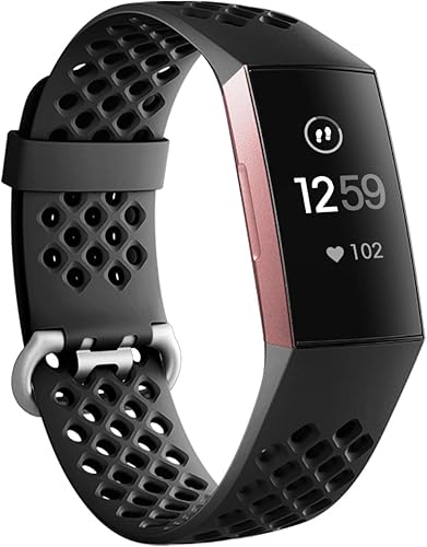 Miniatura 9 de Wepro Correa compatible con correas Fitbit Charge 4 para mujeres y hombres, compatible con Fitbit Charge 3, correa deportiva impermeable y