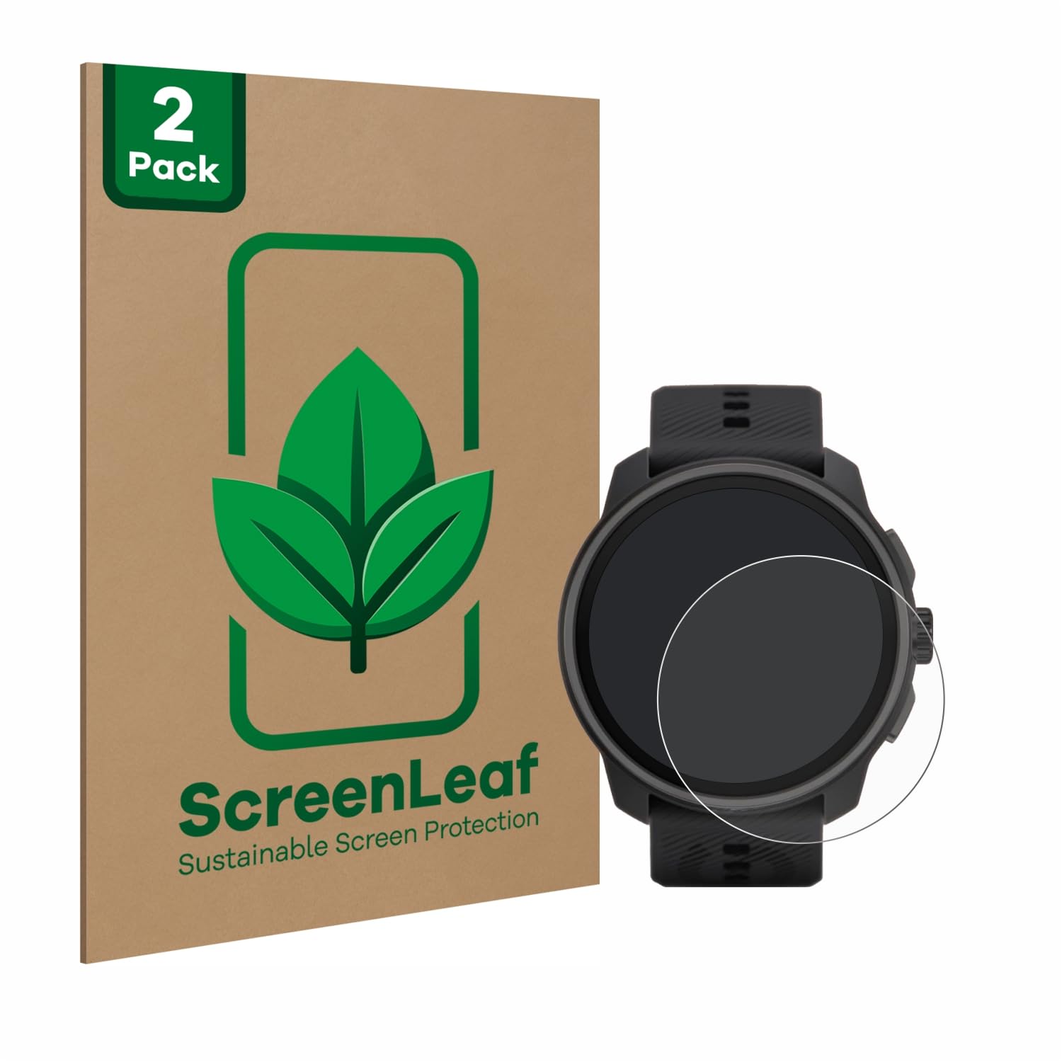 ScreenLeaf Displayschutzfolie für Suunto Race S – Schutzfolie, 2 Stück, klar Transparent
