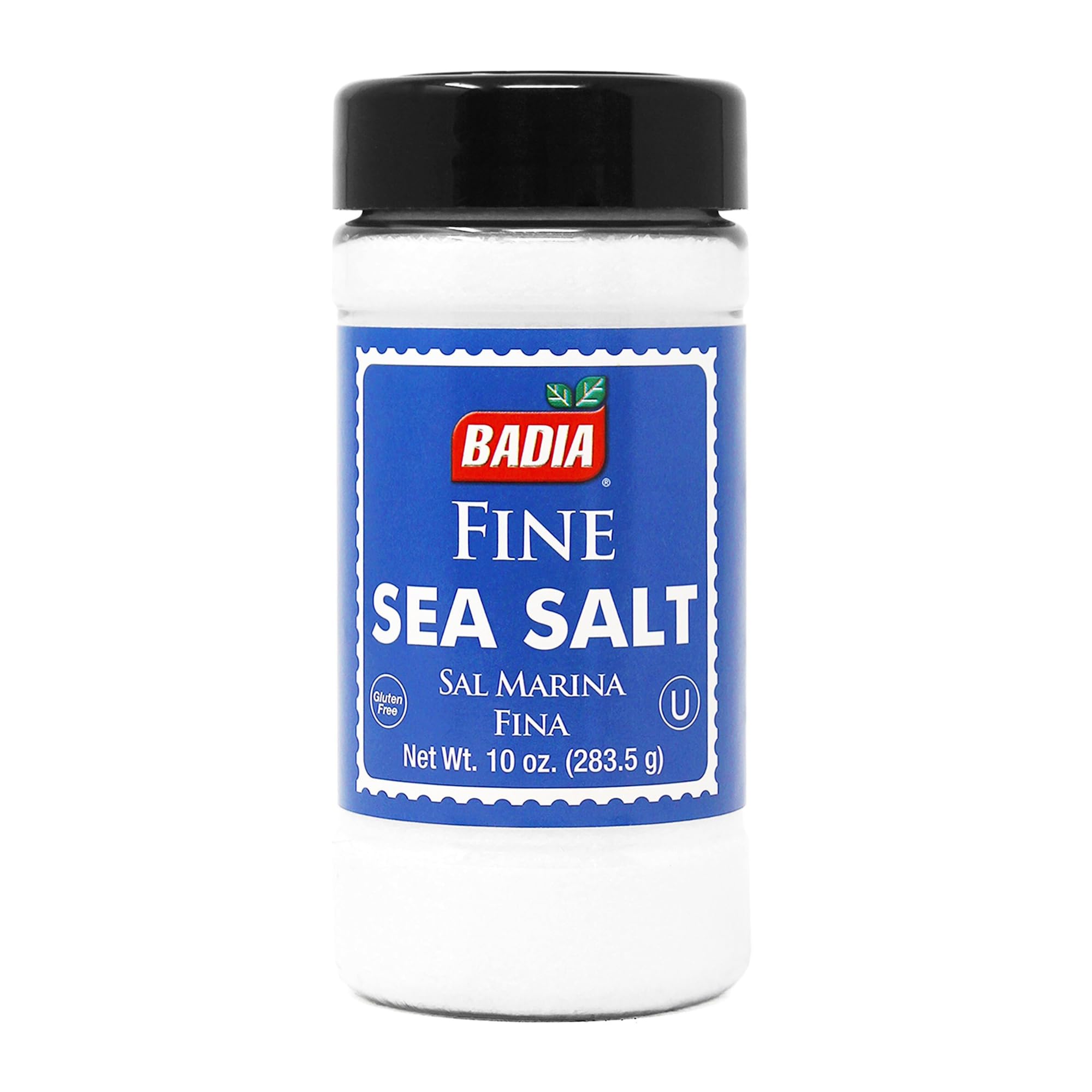 Badia Sea Salt, Fine Ground 10 oz – Pure & All-Natural - Kosher