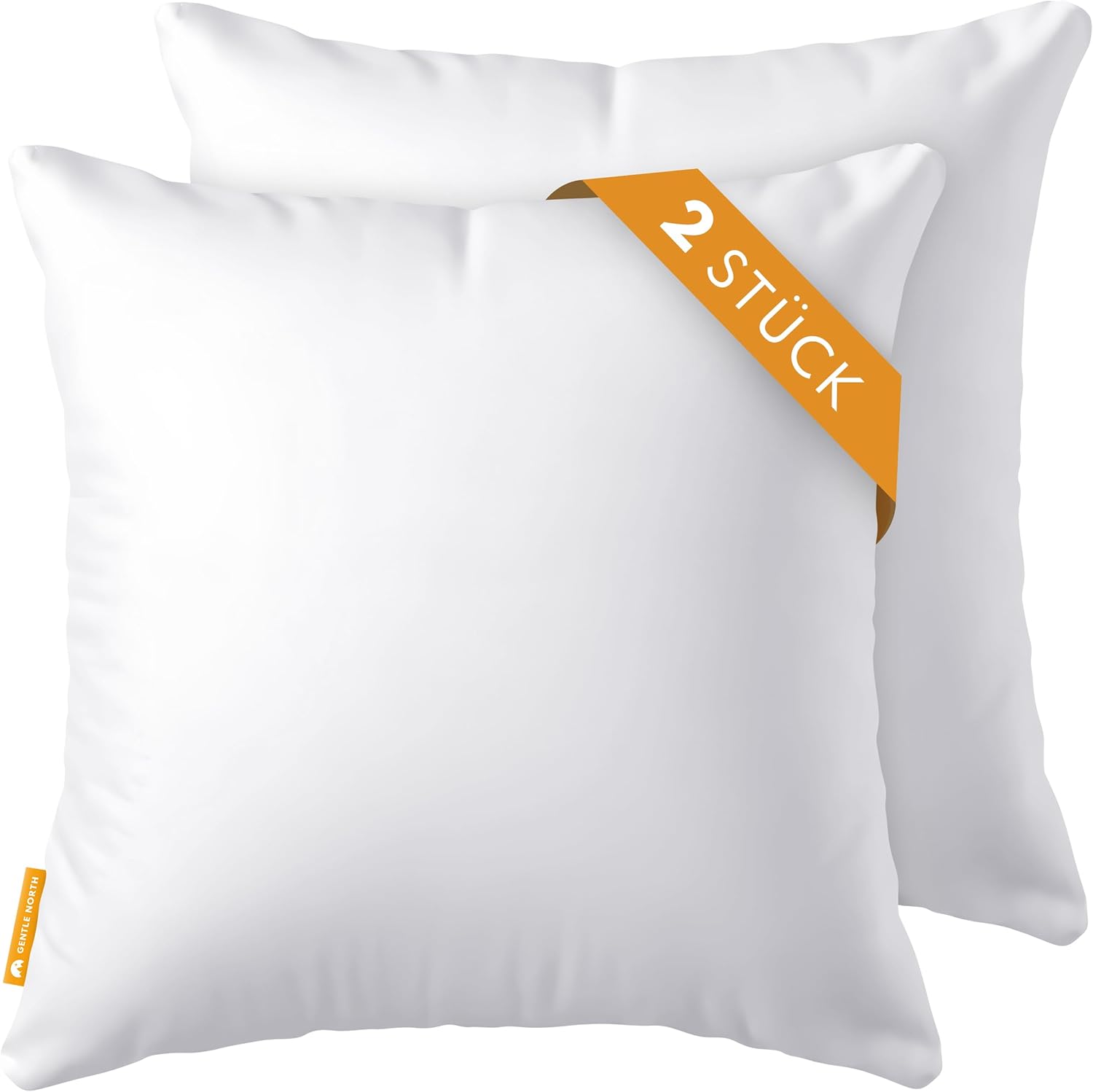 Gentle North Kopfkissen (60x60 cm groß) 2er Set Kissen für Bett und