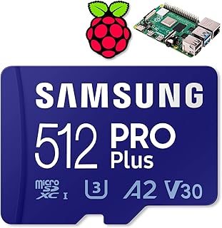 STEADYGAMER - 512GB Raspberry Pi Preloaded (Raspberry Pi OS/Raspbian) Pro Plus Micro SD Card | 400, 4, 3B+, 3A+, 3B, 2, Zero | Compatible with All Pi Models (512GB)
