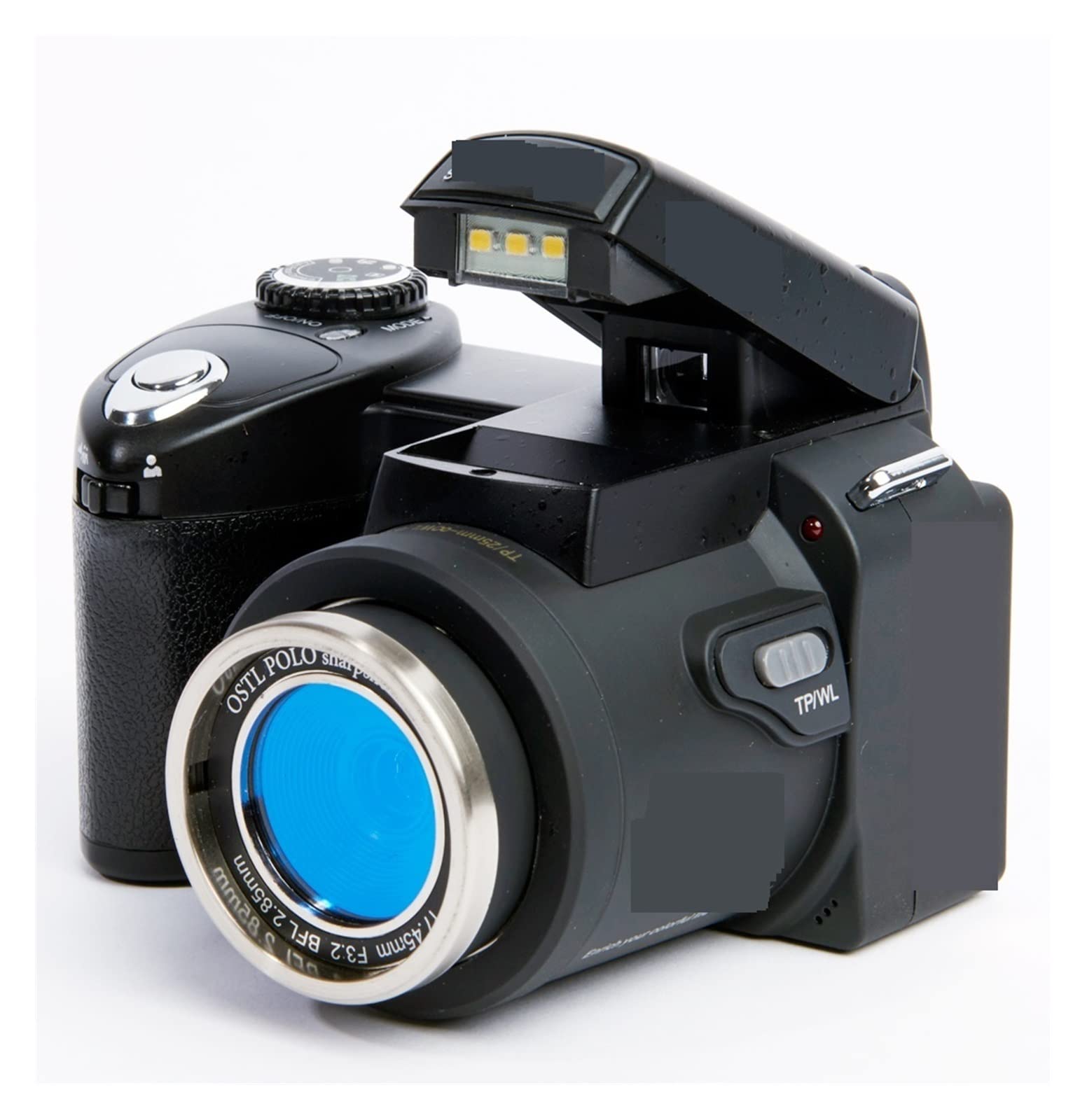 Videocamera con videocamera 4K Fotocamera digitale grandangolare Teleobiettivo con zoom ottico 24X Videocamera 1080P HD 3quot;Schermo Kit fotografico con messa a fuoco automatica da 33 MP Videocamera