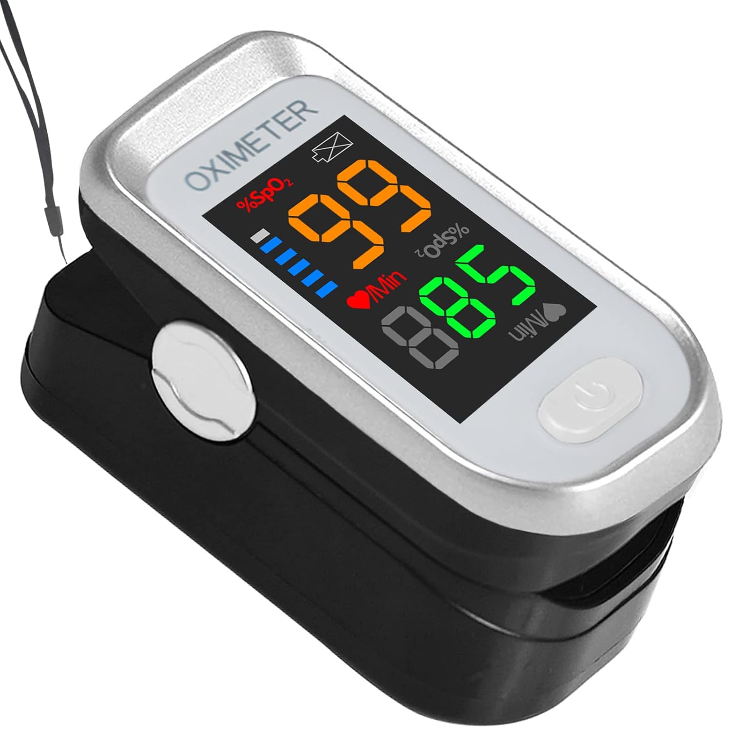 Pulse Oximeter Fingertip, Oxygen Meter Finger Pulse Oximeter, O2 Sat Monitor Finger for Oxygen, Finger Pulse Oximeter, Pulse OX with Lanyard Pulse Oximeter Fingertip, Oxygen Meter Finger Pulse Oximeter, O2 Sat Monitor Finger for Oxygen, Finger Pulse Oximeter, Pulse OX with Lanyard