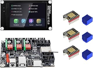 Engraving Machine DLC32 32Bit GRBL Offline Control Board and TS35 LCD Monitor TMC2209 Motor Driver Heatsinks Kit GRBL Offline Controller DLC32 32Bit GRBL Offline Controller with TS35 LCD Motor