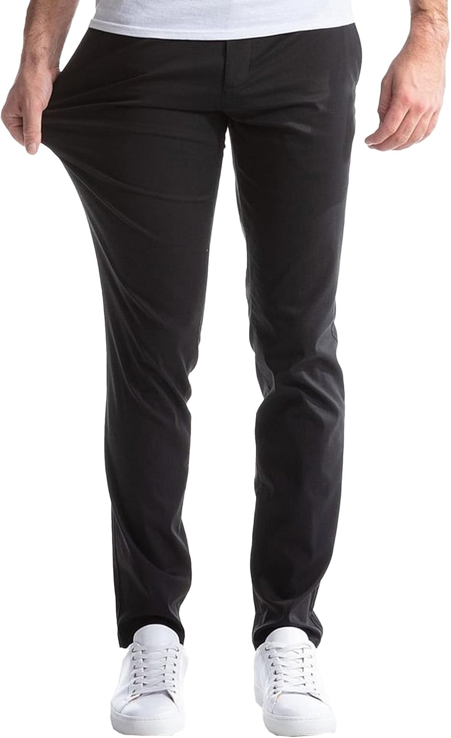 Men's Straight Leg Slim Fit Business Pants Casual Stretch Comfort Trousers Solid Classic Outdoor Sweatpants